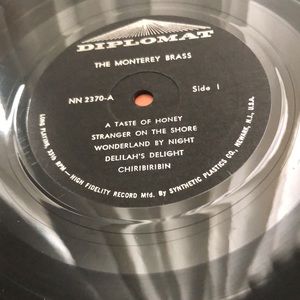 The Monterey Brass A Taste Of Honey Vinyl Lp